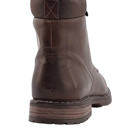 Club Room Westin Mens Faux Leather Lace-up Ankle Boots